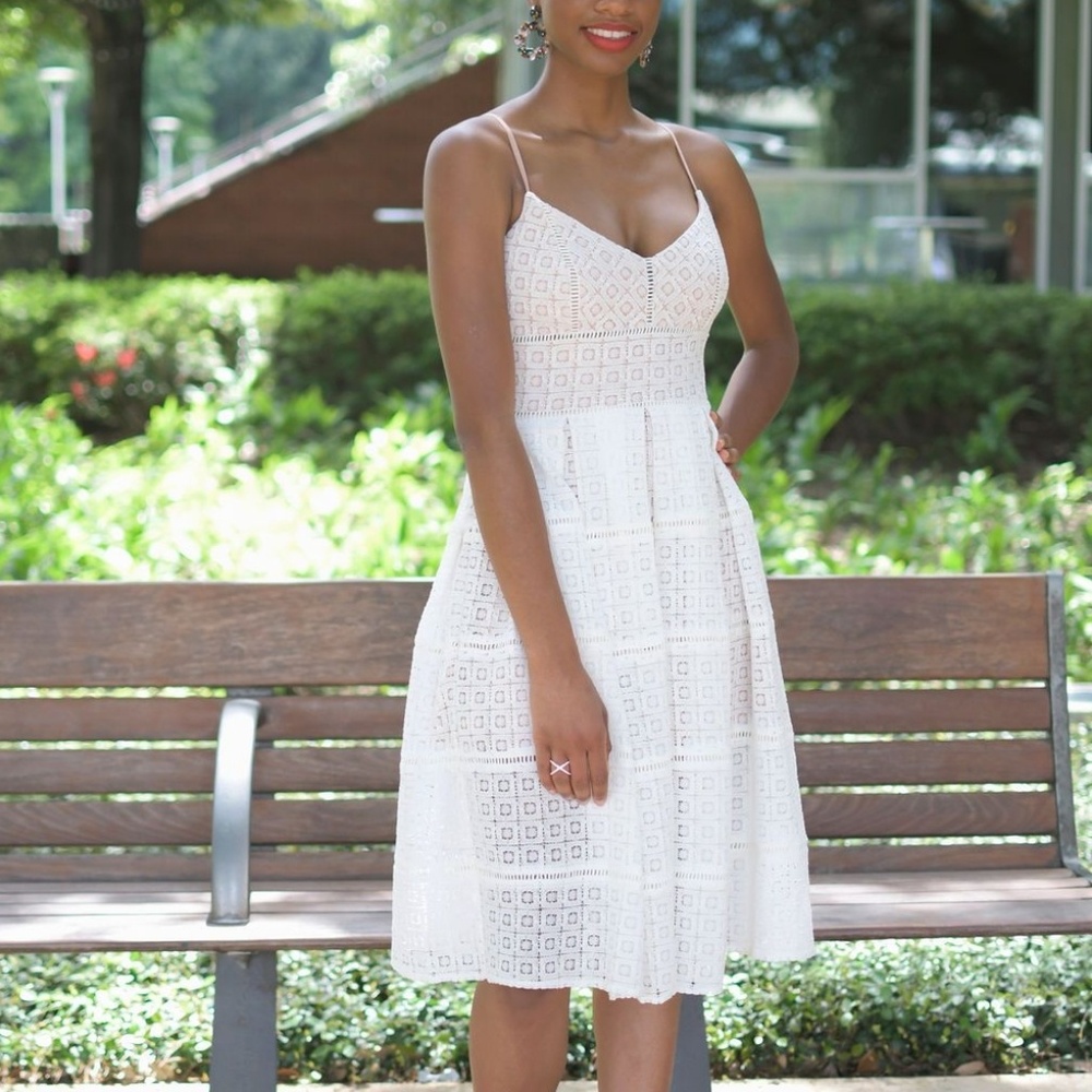 Whenever Wherever LWD | Lace Fit & Flare Dress